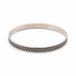 925 Sterling Silver Braided Bangle | Intricate Woven Pattern Hallmarked Silver Bracelet