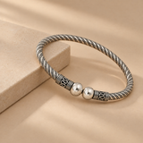 925 Silver Oxidised Bangles Set of 2 for Women