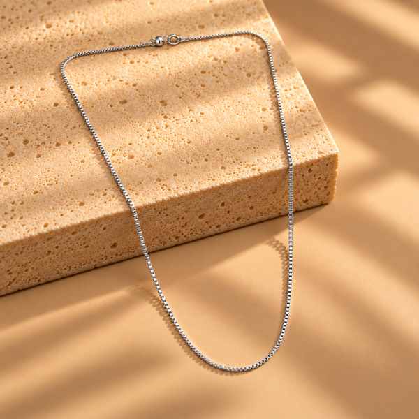 18 Inch 925 Sterling Silver Box Chain