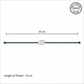 Handmade 925 Silver “अ” Hallmarked Rakhi
