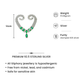 Pear-Cut Green Stone Necklace Set