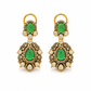 925 Sterling Silver Polki & Moissanite Designer Statement Drop Earrings