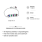 One-of-One 92.5 Silver Multicolor Spectrum Bar Bracelet