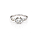 1.65 Ct Lab Grown Diamond 925 Sterling Silver Statement Ring