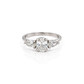 1.65 Ct Lab Grown Diamond 925 Sterling Silver Statement Ring