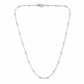 18 Inch 925 Sterling Silver Beaded Chain Hallmarked Jewellery