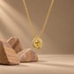 17 Inch 925 Sterling Silver Yellow Quartz Chain Pendant