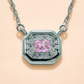 One-of-One 92.5 Silver Simulant Pink Gemstone Octagonal Pendant