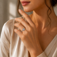 Floral Cluster 925 Sterling Silver Statement Ring for Dailywear