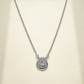 One-of One 92.5 Silver Blush Pink Teardrop Pendant Necklace