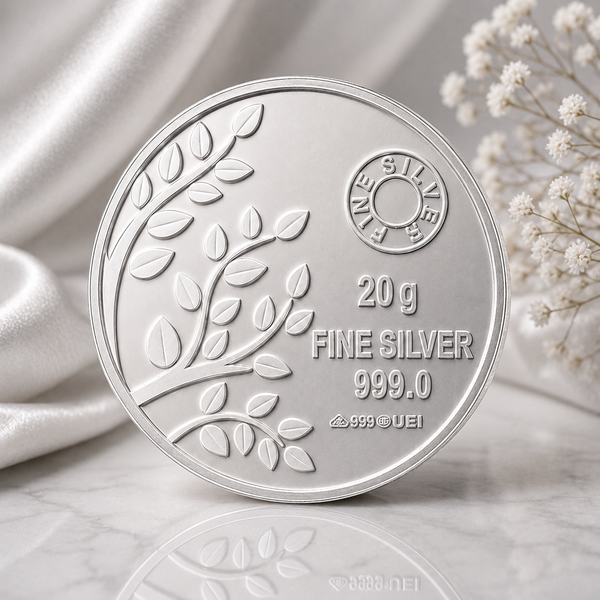 999 Pure Silver Leaf Coin - 20g