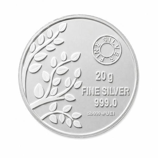 999 Pure Silver Leaf Coin - 20g