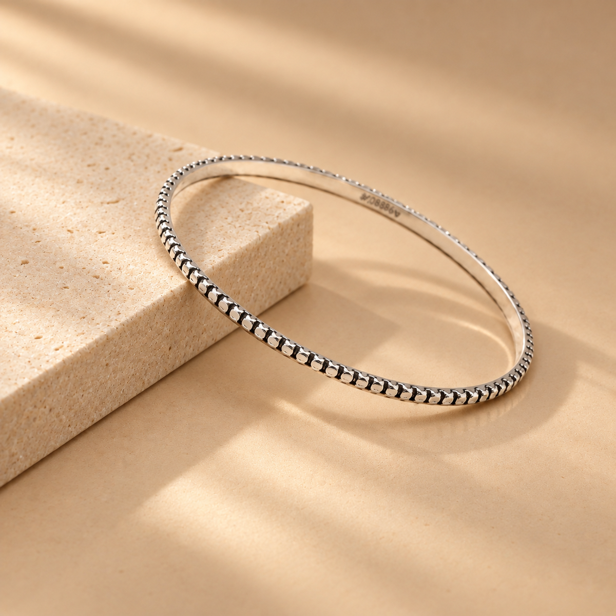 925 Oxidized Silver Bangles Set Of 4 for Women