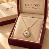 Rose Gold 925 Silver Filigree Round Pendant With Chain