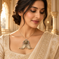 Lion 925 Sterling Silver with Pearl & Quartz Regal Statement Pendant | Hallmarked Jewellery