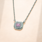 One-of-One 92.5 Silver Simulant Pink Gemstone Octagonal Pendant