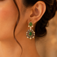 925 Sterling Silver Polki & Moissanite Designer Statement Drop Earrings
