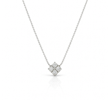 1.19ct Lab-Grown Diamond 925 Silver Pendant Floral Necklace