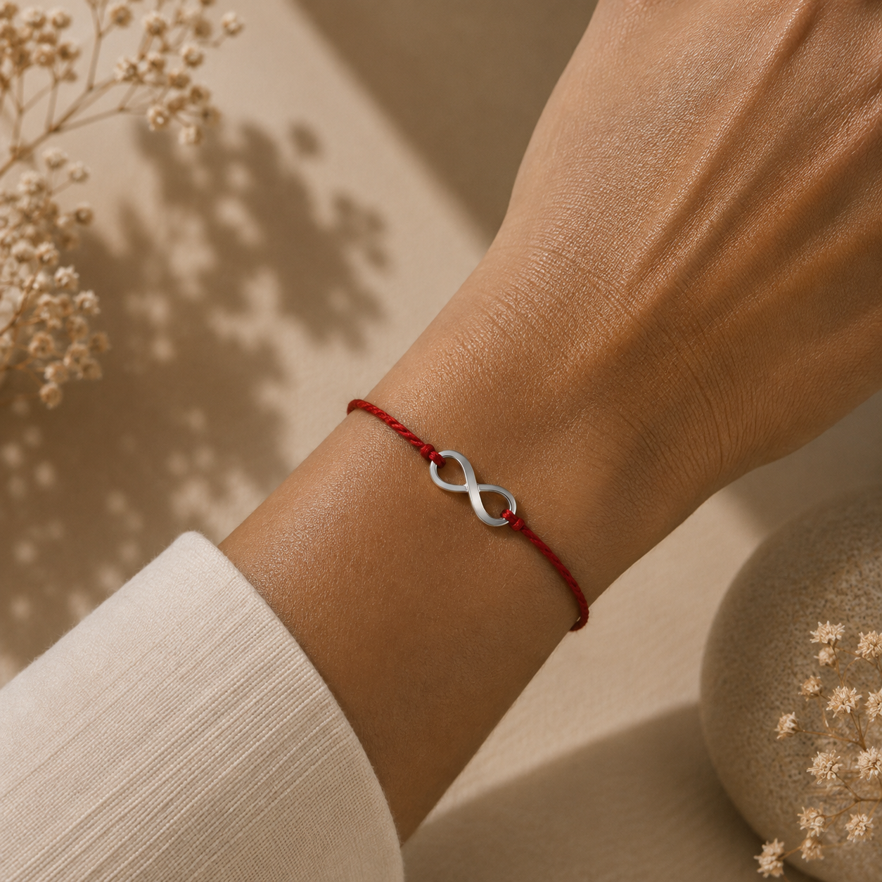 Handmade 925 Silver Infinity Hallmarked Rakhi