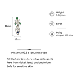 925 Sterling Silver Floral Cascade Necklace Set