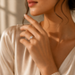 Flower Cluster Silver Minimalist Silver Ring for Women