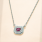 92.5 Silver One-of-One Simulant Ruby Octagonal Pendant