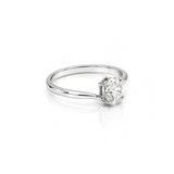 1.01 Ct Lab Grown Diamond 925 Sterling Silver Statement Ring
