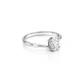 1.01 Ct Lab Grown Diamond 925 Sterling Silver Statement Engagement Ring