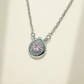 One-of One 92.5 Silver Blush Pink Teardrop Pendant Necklace