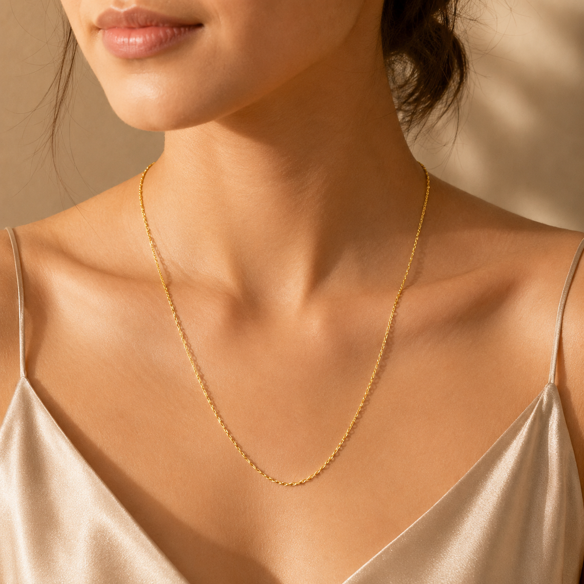 18 Inch 925 Sterling Silver Classic Cable Link Chain