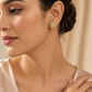 925 Sterling Silver Polki & Moissanite Designer Statement Earrings
