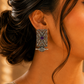 Vintage Filigree Silver Oxidized Statement Drop Earrings