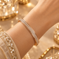 925 Sterling Silver Geometric Mesh Bracelet
