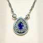 One-of-One 92.5 Silver Navy Teardrop Pendant Necklace