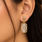 Floral 925 Sterling Silver Filigree Drop Earrings For Women