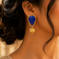925 Sterling Silver Blue Teardrop Gemstone Dangle Earrings | Hallmarked