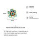 Aqua Bloom Earrings Silver ( Pre-Order)