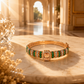 Emerald Green Moissanite Tennis Style Statement Bracelet for Girls