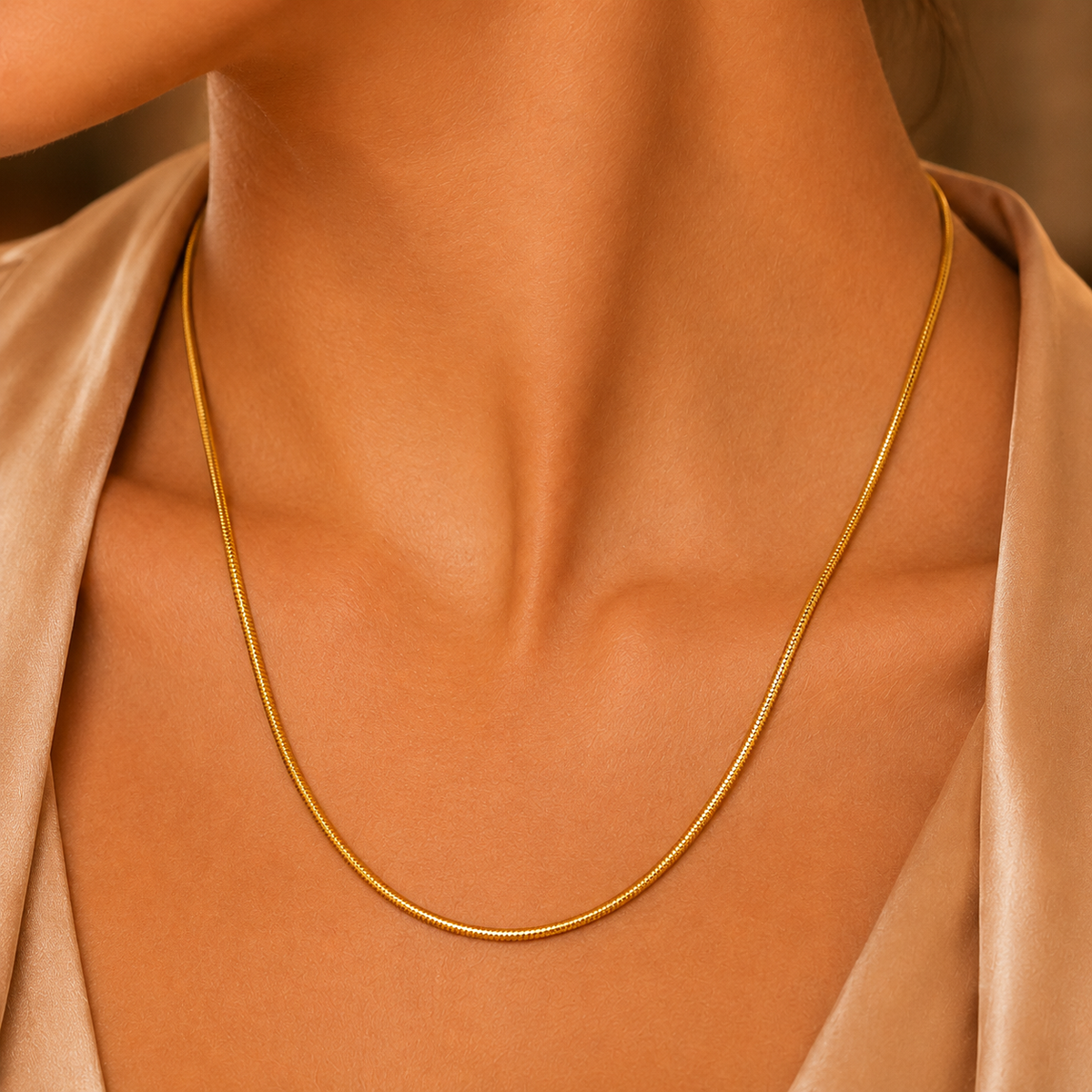 15 Inch 925 Sterling Silver Snake Chain