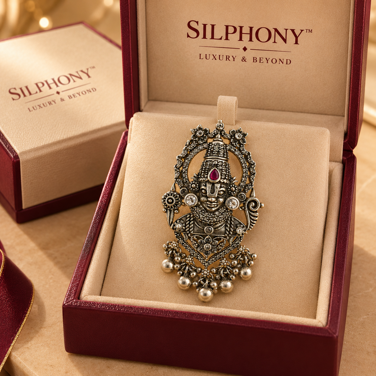 Lord Venkateswara Pendant Traditional Indian Jewelry for Women Festive Wear