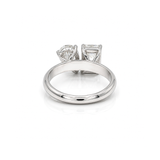 1.00 ct Lab-Grown Diamond 925 Silver Statement Ring