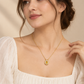 17 Inch 925 Sterling Silver Yellow Quartz Chain Pendant