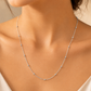 18 Inch 925 Sterling Silver Beaded Chain Hallmarked Jewellery