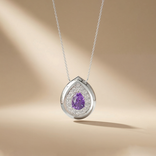 Amara Teardrop Silver Pendant