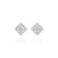 Aurora Square Studs Silver