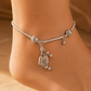 925 Sterling Silver Kids Anklet Payal with Decorative Charms | Hallmarked Jewellery
