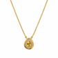 17 Inch 925 Sterling Silver Yellow Quartz Chain Pendant