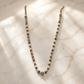 925 Sterling Silver Floral Link Chain Necklace | Elegant Oxidized Finish | Hallmerked