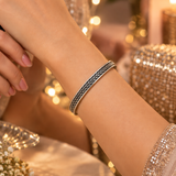 925 Silver Braided Bangle Set of 2 for Women