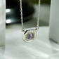 One-of-One 92.5 Silver Simulant Purple Gemstone Octagonal Pendant